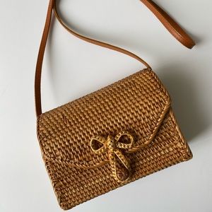 Envelope Wicker Purse